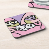 Dessous-de-verre Visage de chat (Côté gauche)