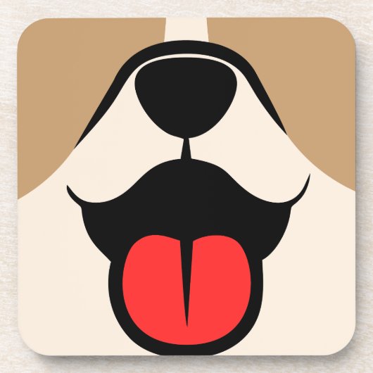Dessous-de-verre Visage de chien (Devant)
