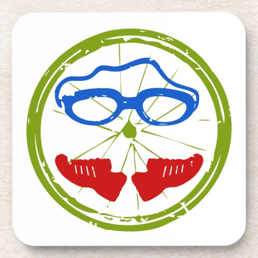 Dessous-de-verre Visage de triathlon (Devant)