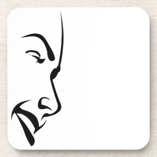 Dessous-de-verre Visage d'une femme