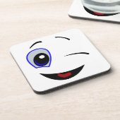DESSOUS-DE-VERRE VISAGE SOURIRE (Côté gauche)