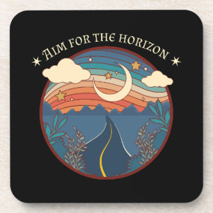 Dessous-de-verre Viser l'horizon voyage nature roadtrip