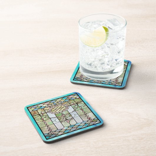 Dessous-de-verre Vitrail Art Déco 4 (Côté Droit)