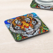 Dessous-de-verre Vitraux de tigre (Côté gauche)