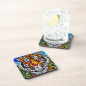 Dessous-de-verre Vitraux de tigre (Côté Droit)
