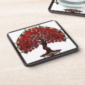Dessous-de-verre Vitraux représentant un arbre (Côté gauche)