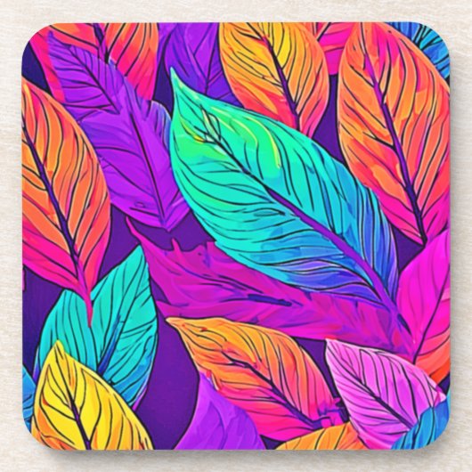 Dessous-de-verre Vivid Motif feuille (Devant)