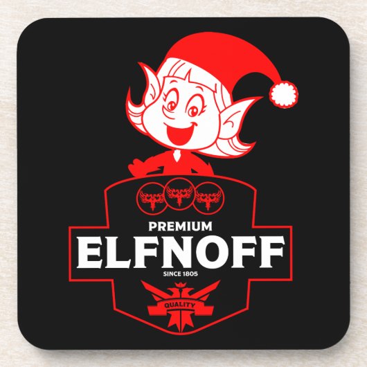 Dessous-de-verre Vodka de Noël amusante (Devant)