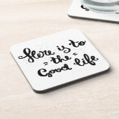 Dessous-de-verre Voici à la bonne vie (Côté gauche)