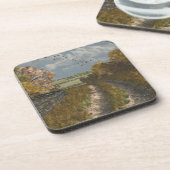 Dessous-de-verre Voie de campagne à l'automne (Côté gauche)