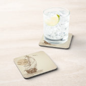 Dessous-de-verre Voilier vintage (Côté Droit)