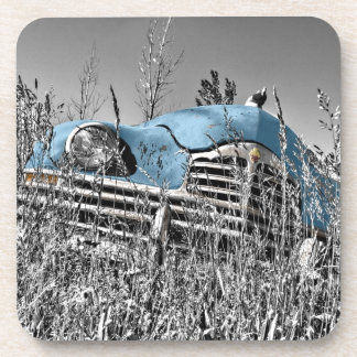 Dessous-de-verre Voiture bleue vintage