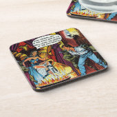 Dessous-de-verre Volcan de Vengeance - bande dessinée (Côté gauche)