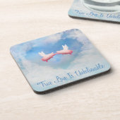 Dessous-de-verre Voler Des Cochons Embrasser Un Amour Véritable Est (Côté gauche)