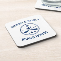 Votre Beach House Nom de famille Ancre Oars Stars