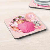 Dessous-de-verre Votre bébé photo "C'est une fille" ensemble de 6 d (Côté gauche)