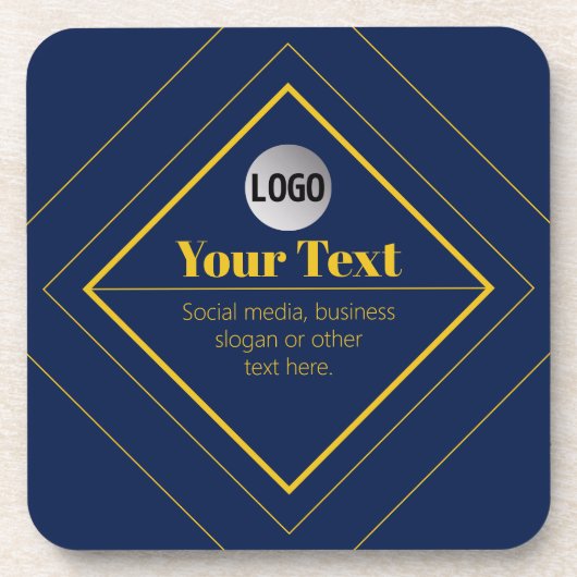 Dessous-de-verre Votre logo et modèle de design personnalisable (Devant)