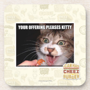 Dessous-de-verre Votre offre satisfait Kitty