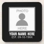 Dessous-de-verre Votre photo ici Nom et âge<br><div class="desc">Votre photo ici nom et âge pourrait être un grand design pour vous et il peut être un grand cadeau pour n'importe qui.</div>