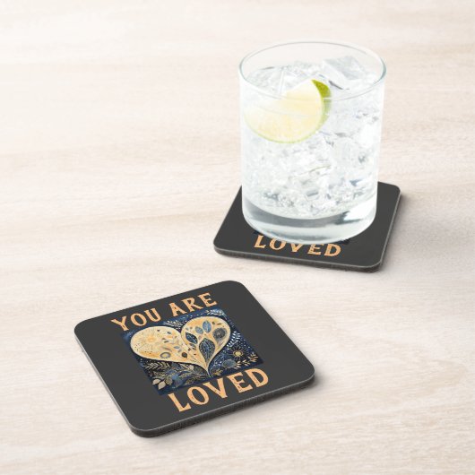 Dessous-de-verre Vous êtes adoré Beverage Coaster (Côté Droit)