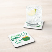 Dessous-de-verre Vous sentez chanceux avec un pot d'or (Côté Droit)