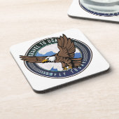 Dessous-de-verre Voyage aux USA Fly today logo (Côté gauche)