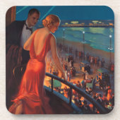 Dessous-de-verre VOYAGE FERROVIAIRE vintage PENNSYLVANIA (Devant)