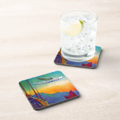 Dessous-de-verre Voyage transpacifique vintage (Côté Droit)