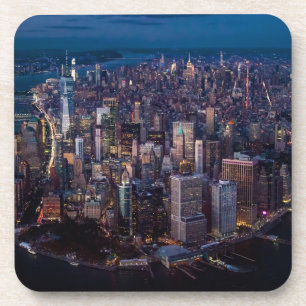 Dessous-de-verre Vue aérienne de Manhattan