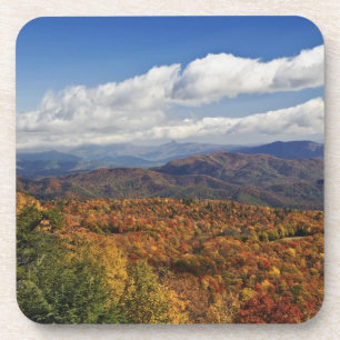 Dessous-de-verre Vue automnale des montagnes du sud des Appalaches