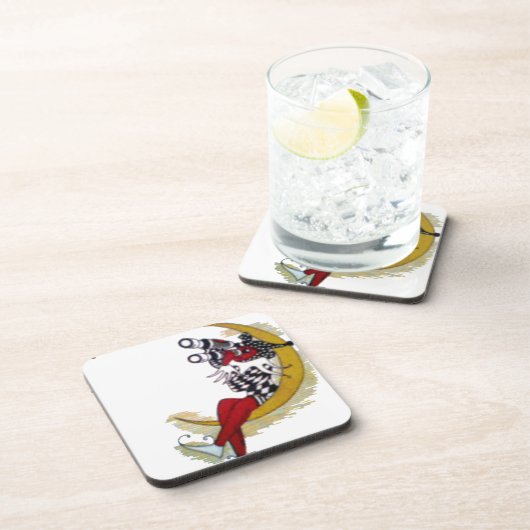 Dessous-de-verre Vue cosmique : Elfe sur la lune aventure (Côté Droit)