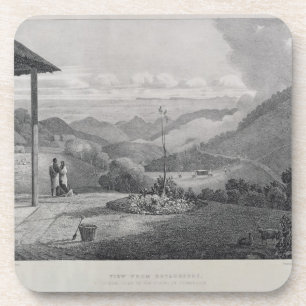 Dessous-de-verre Vue de Kotagherry regardant en bas des plaines de