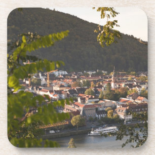 Dessous-de-verre Vue de la vieille ville de Heidelberg