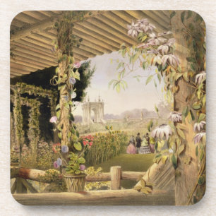 Dessous-de-verre Vue de Seat rustique, Shrublands, 'du G