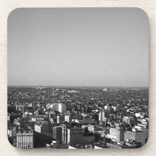Dessous-de-verre Vue d'ensemble de la ville vintage USA Washington