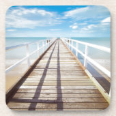 Dessous-de-verre Vue depuis Pier sur la mer (Devant)