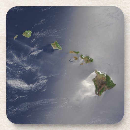 Dessous-de-verre Vue d'Hawaï de l'espace (Devant)