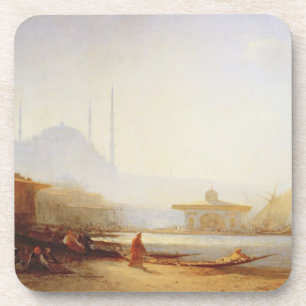 Dessous-de-verre Vue d'Istanbul, 1864 (huile sur la toile)