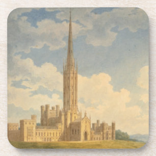 Dessous-de-verre Vue du nord-ouest d'abbaye de Fonthill (la semaine