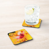 Dessous-de-verre Vue latérale de l'Hibiscus orange (Côté Droit)