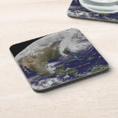 Dessous-de-verre Vue satellite de l'ouragan Sandy (Côté gauche)