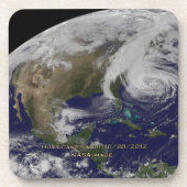 Dessous-de-verre Vue satellite de l'ouragan Sandy (Devant)