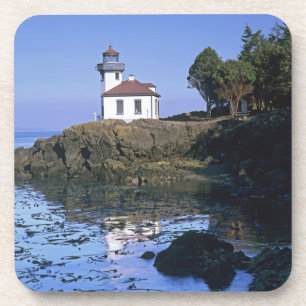 Dessous-de-verre WA, île San Juan, phare de Lime Kiln
