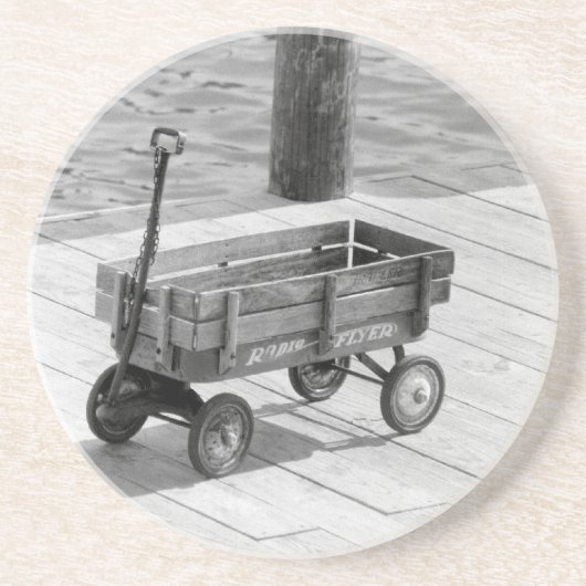 Dessous de verre Wagon vintage (Devant)