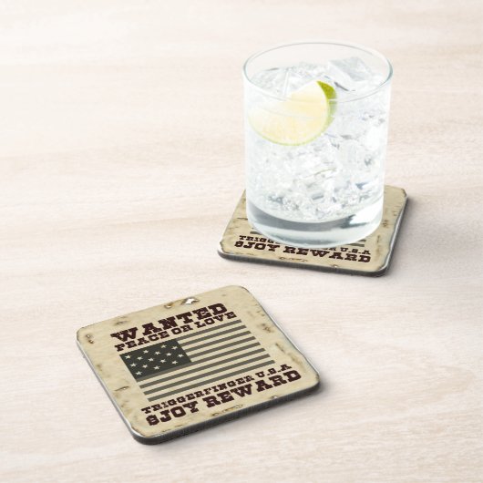 Dessous-de-verre Wanted Peace (Côté Droit)