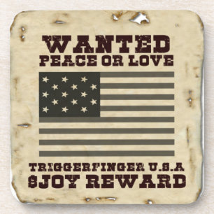 Dessous-de-verre Wanted Peace