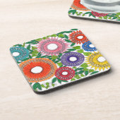 Dessous-de-verre warli flowers (Côté gauche)