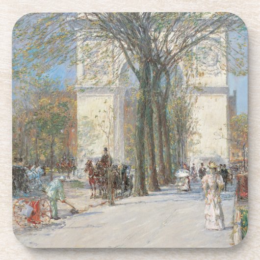 Dessous-de-verre Washington Arch, Spring de Frederick Childe Hassam (Devant)
