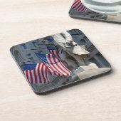 Dessous-de-verre Washington, C.C, statue de Benjamin Franklin (Côté gauche)