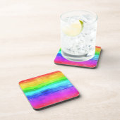 Dessous-de-verre Watercolor Rainbow Stripes (Côté Droit)